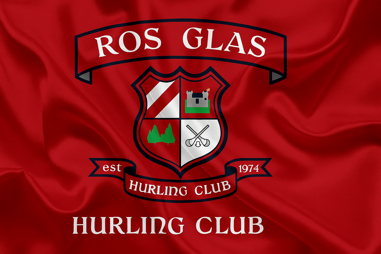 Ros Glass Kildare GAA Club Flag