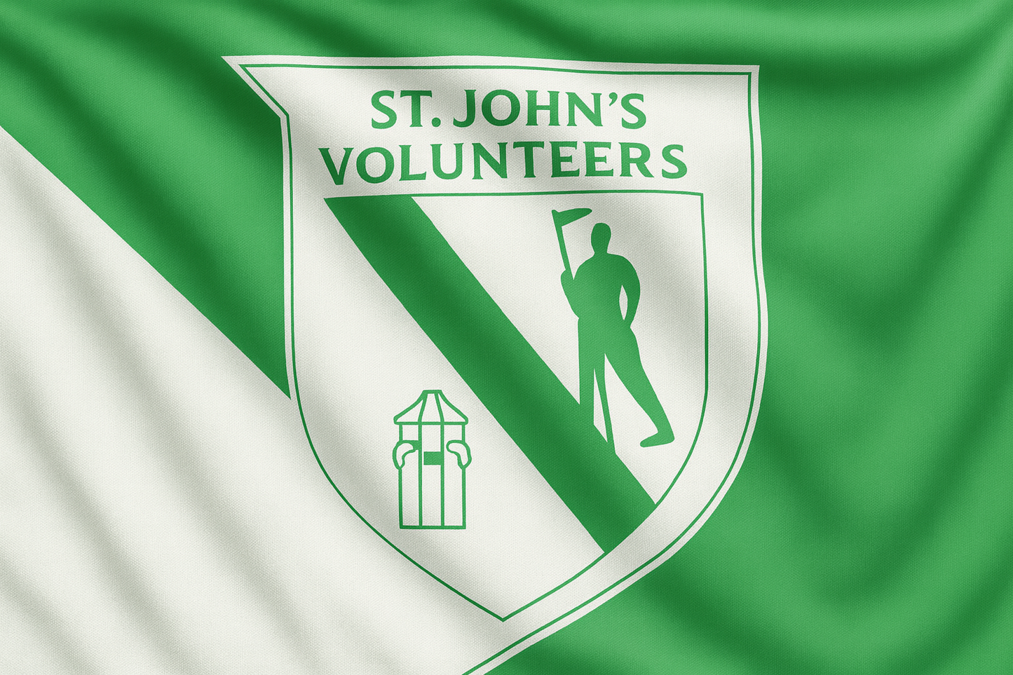 St Johns Volunteers GAA Club Flag