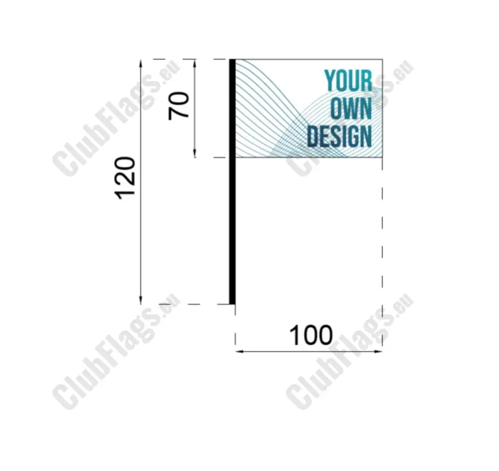 Argideen Rangers GAA Flag 70 x 100cm Stick Flag / Cork GAA Clubs