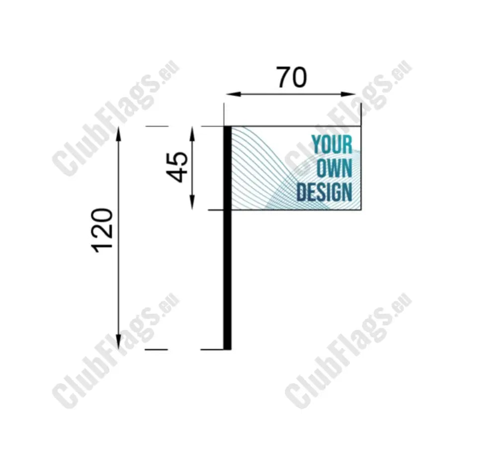 Avondhu GAA Flag 45 x 70cm Stick Flag / Cork GAA Clubs