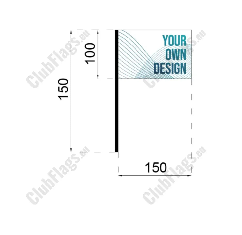 Ballinascarthy GAA Flag 100 x 150cm Stick Flag / Cork GAA Clubs