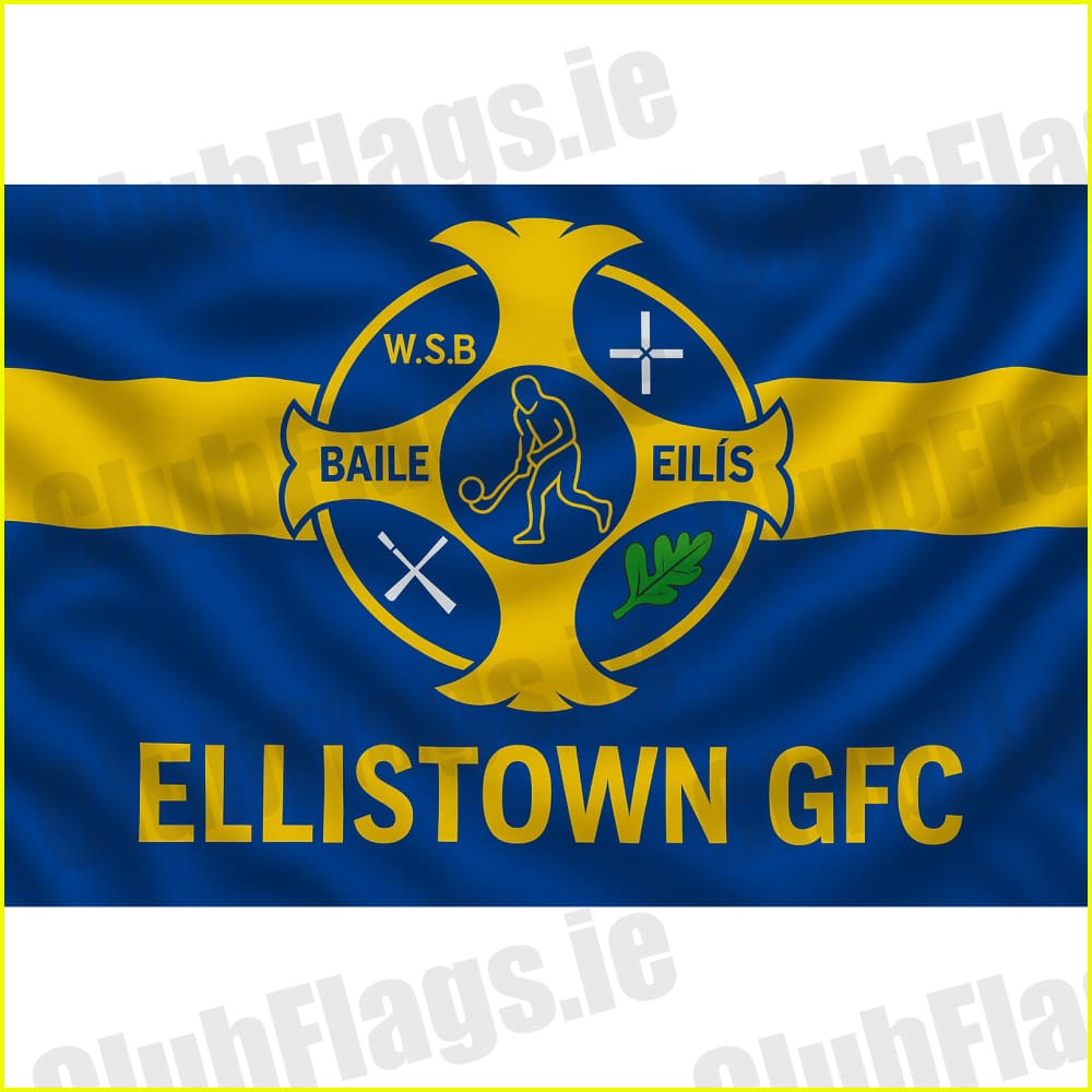 Ellistown GAA club flag artwork - ClubFlags.ie
