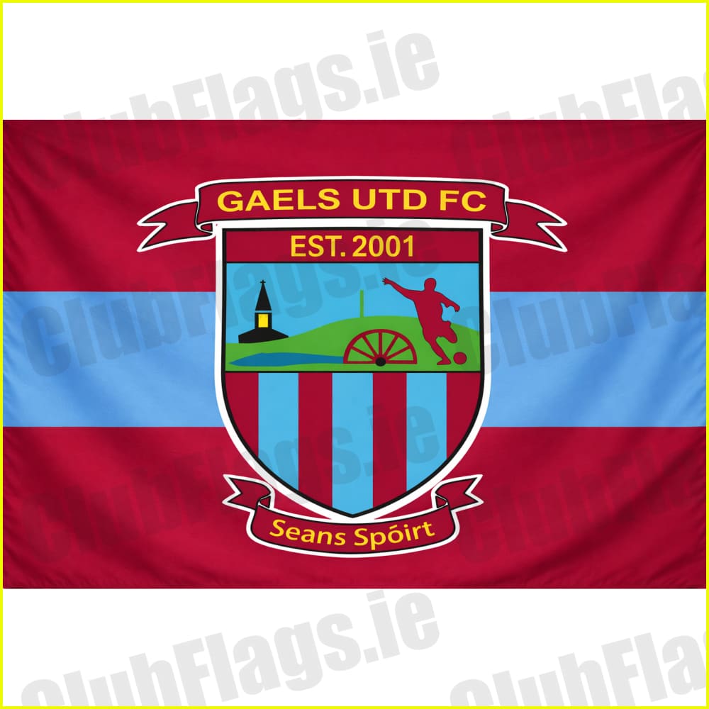 Gaels Utd Football Club club flag artwork - ClubFlags.ie