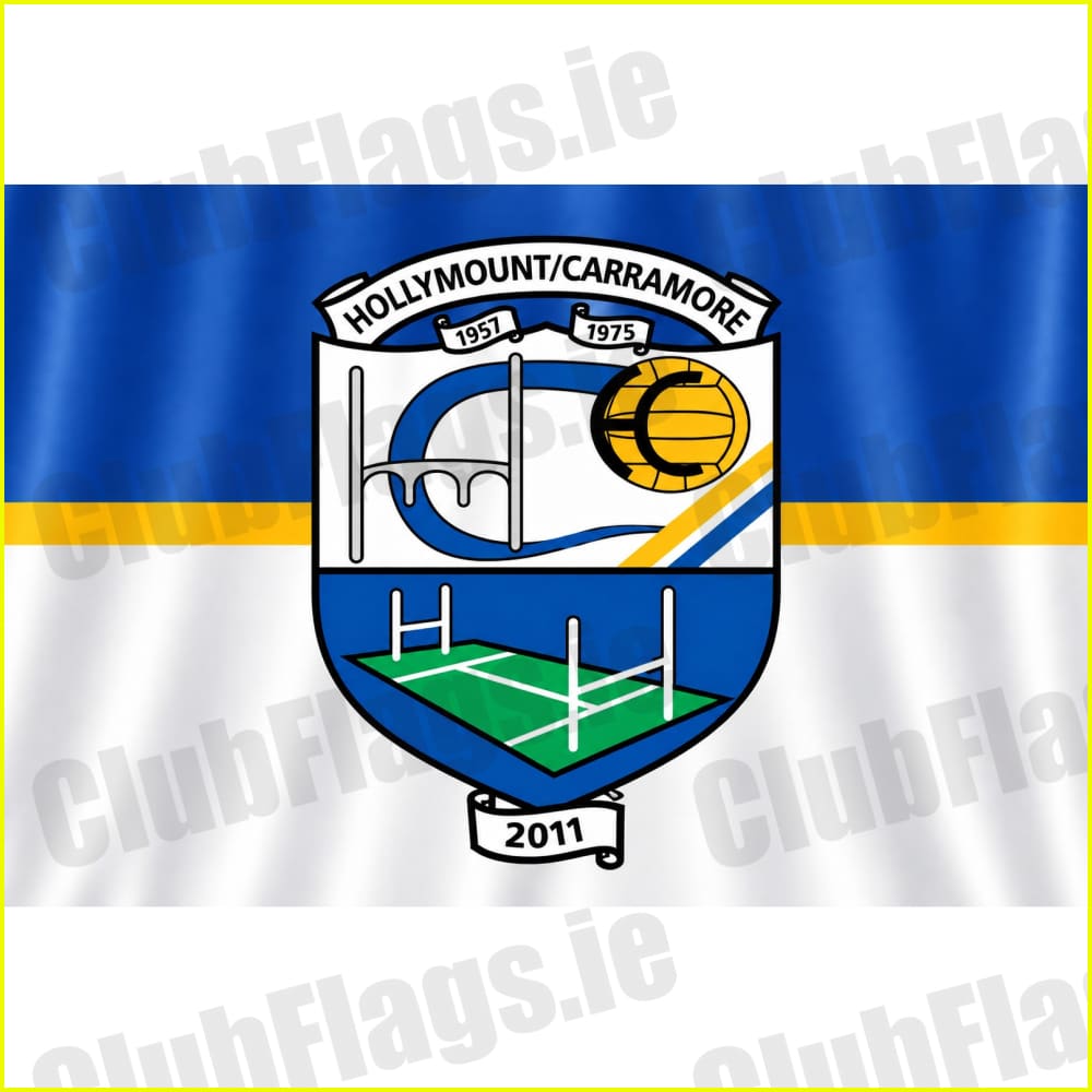 Hollymount Carramore GAA original club flag artwork - ClubFlags.ie
