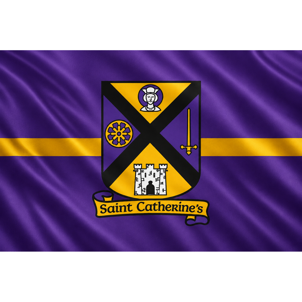 St Catherines GAA club flag artwork - ClubFlags.ie