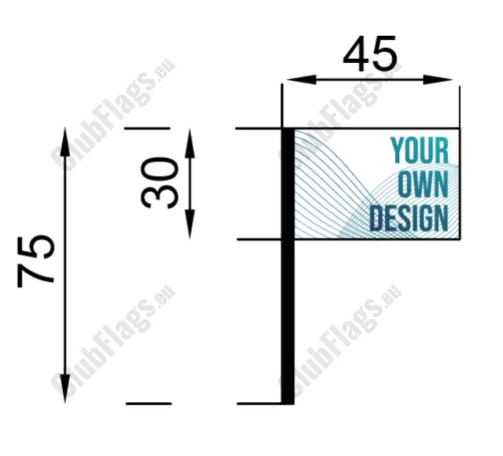 UCD Marian Basketball Club Flag 30 x 45cm Stick Flag / Dublin Basketball Club
