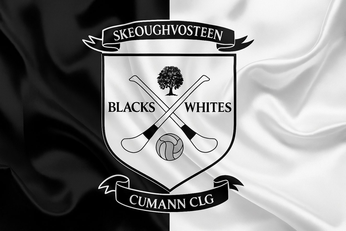 Blacks and Whites GAA Club Flag