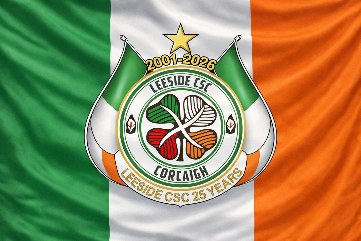 Leeside CSC Corkagh 25th Anniversary Flag