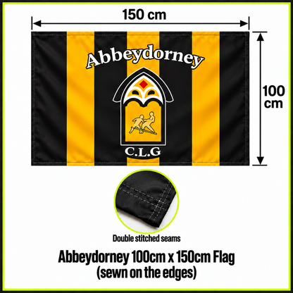 Abbeydorney 100cm x 150cm Flag (sewn on the edges)