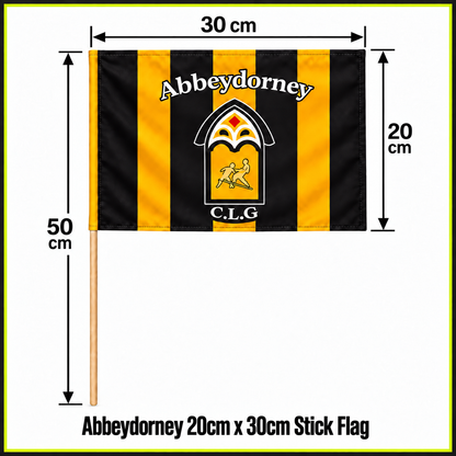 Abbeydorney 20cm x 30cm Stick Flag