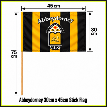 Abbeydorney 30cm x 45cm Stick Flag