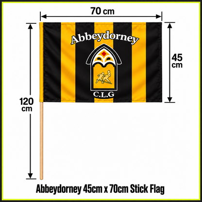 Abbeydorney 45cm x 70cm Stick Flag