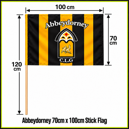 Abbeydorney 70cm x 100cm Stick Flag