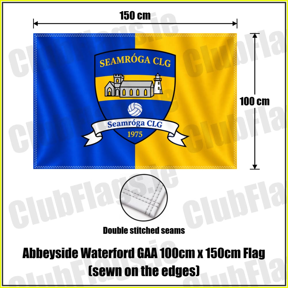 Abbeyside Waterford GAA 100cm x 150cm Flag (sewn on the edges) - ClubFlags.ie