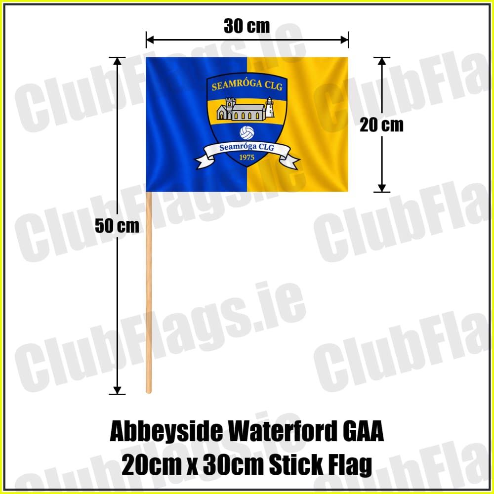 Abbeyside Waterford GAA 20cm x 30cm Stick Flag - ClubFlags.ie