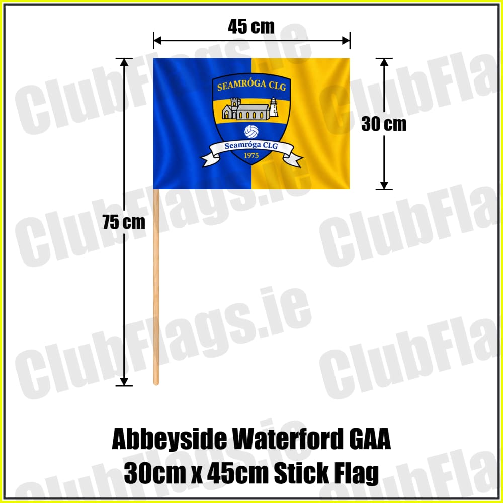 Abbeyside Waterford GAA 30cm x 45cm Stick Flag - ClubFlags.ie