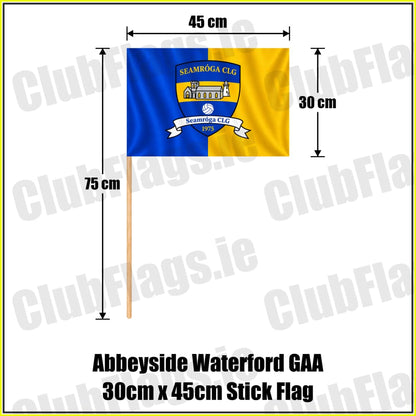 Abbeyside Waterford GAA 30cm x 45cm Stick Flag - ClubFlags.ie