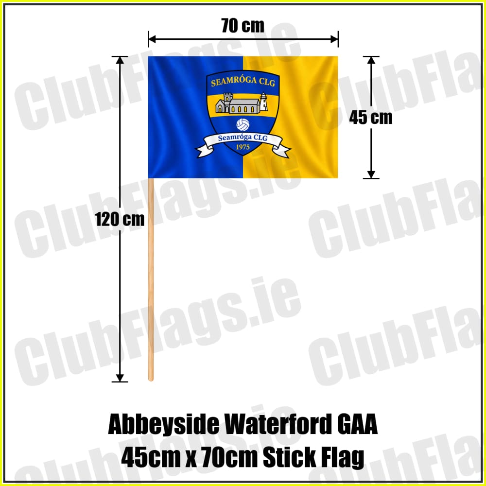 Abbeyside Waterford GAA 45cm x 70cm Stick Flag - ClubFlags.ie