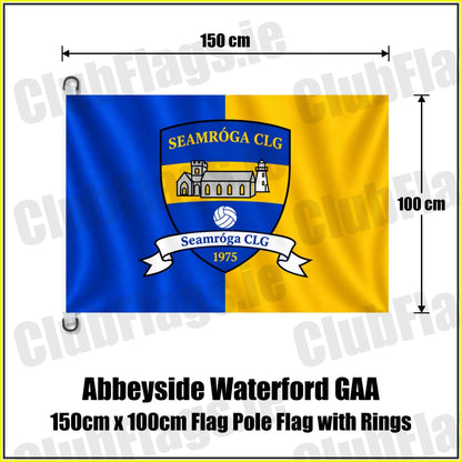 Abbeyside Waterford GAA 150cm x 100cm Flag Pole Flag with Rings - ClubFlags.ie