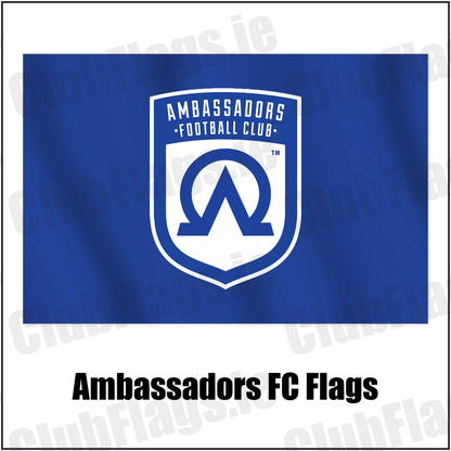 Ambassadors FC Flags with the club crest and colours, Armagh Football - ClubFlags.ie