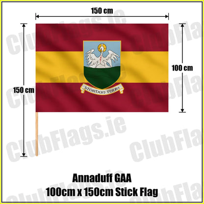 Annaduff GAA 100cm x 150cm Stick Flag - ClubFlags.ie