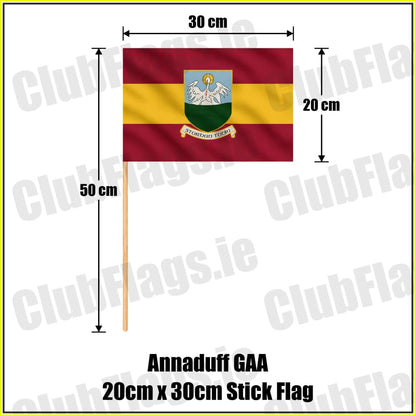 Annaduff GAA 20cm x 30cm Stick Flag - ClubFlags.ie