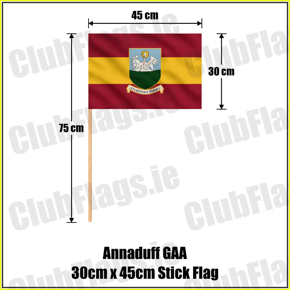 Annaduff GAA 30cm x 45cm Stick Flag - ClubFlags.ie