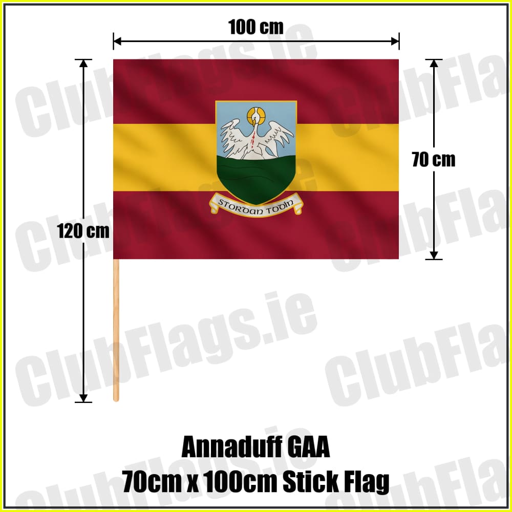 Annaduff GAA 70cm x 100cm Stick Flag - ClubFlags.ie