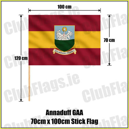 Annaduff GAA 70cm x 100cm Stick Flag - ClubFlags.ie