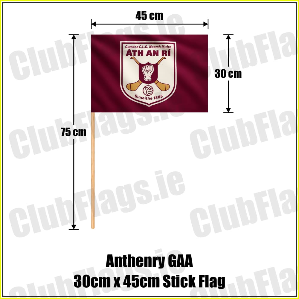 Anthenry GAA 30cm x 45cm Stick Flag - ClubFlags.ie