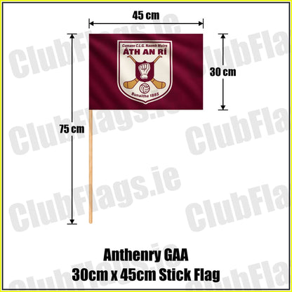 Anthenry GAA 30cm x 45cm Stick Flag - ClubFlags.ie
