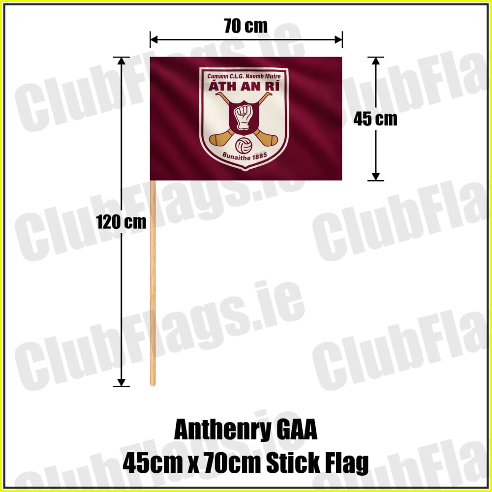 Anthenry GAA 45cm x 70cm Stick Flag - ClubFlags.ie