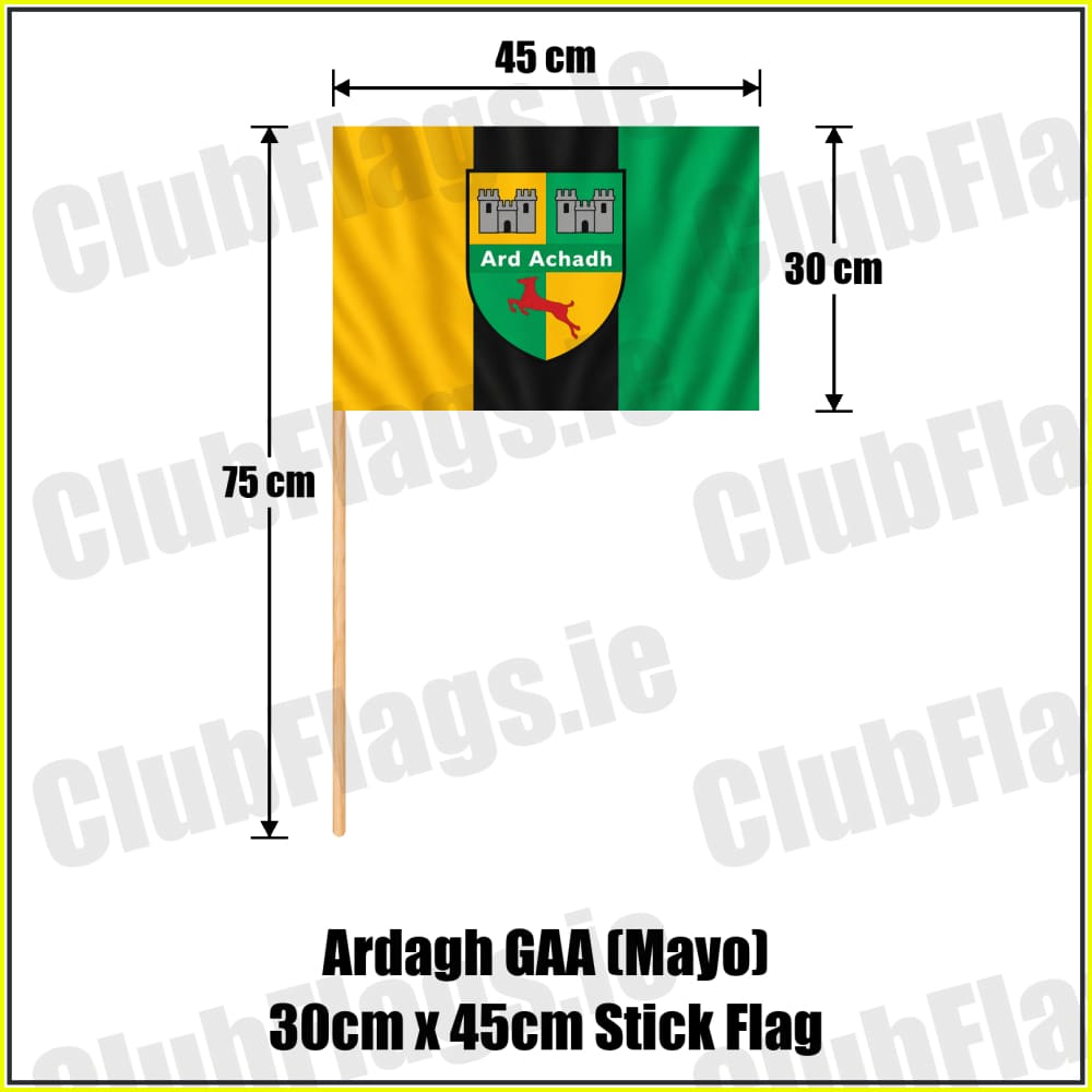 Ardagh GAA (Mayo) 30cm x 45cm Stick Flag - ClubFlags.ie