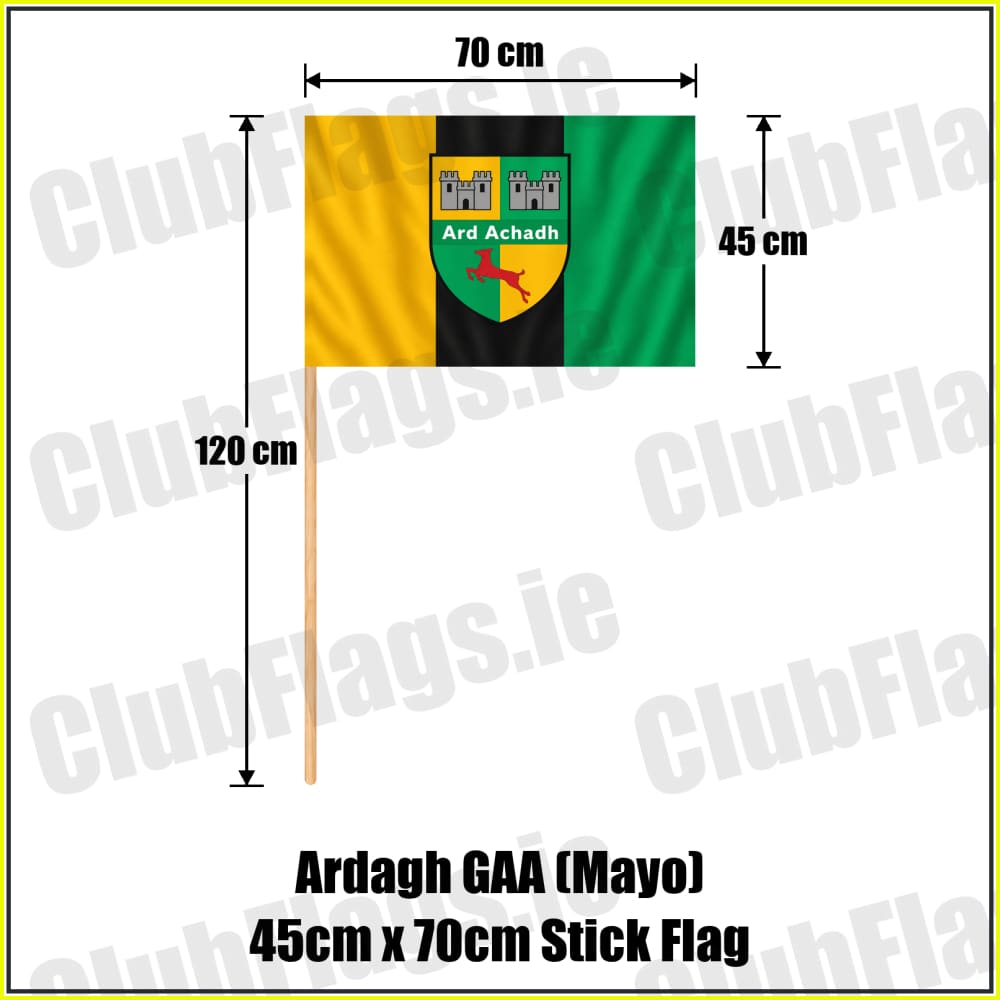 Ardagh GAA (Mayo) 45cm x 70cm Stick Flag - ClubFlags.ie