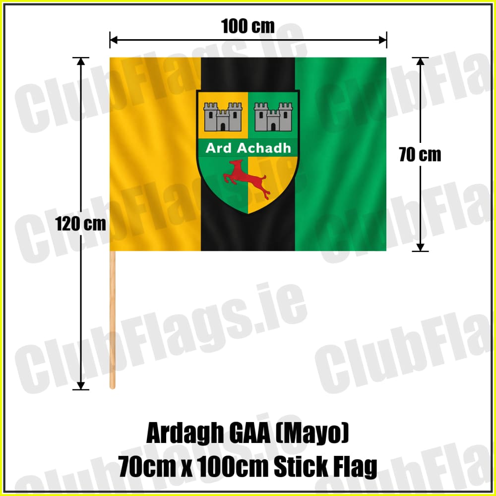 Ardagh GAA (Mayo) 70cm x 100cm Stick Flag - ClubFlags.ie