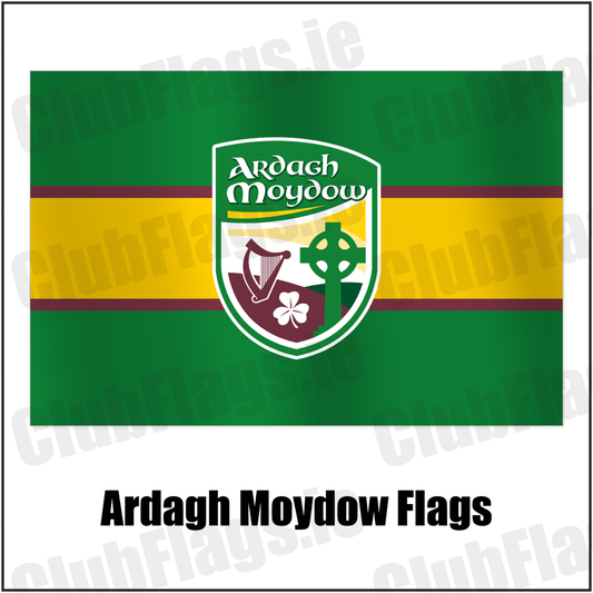 Ardagh Moydow Flags with the club crest and colours, Longford GAA - ClubFlags.ie
