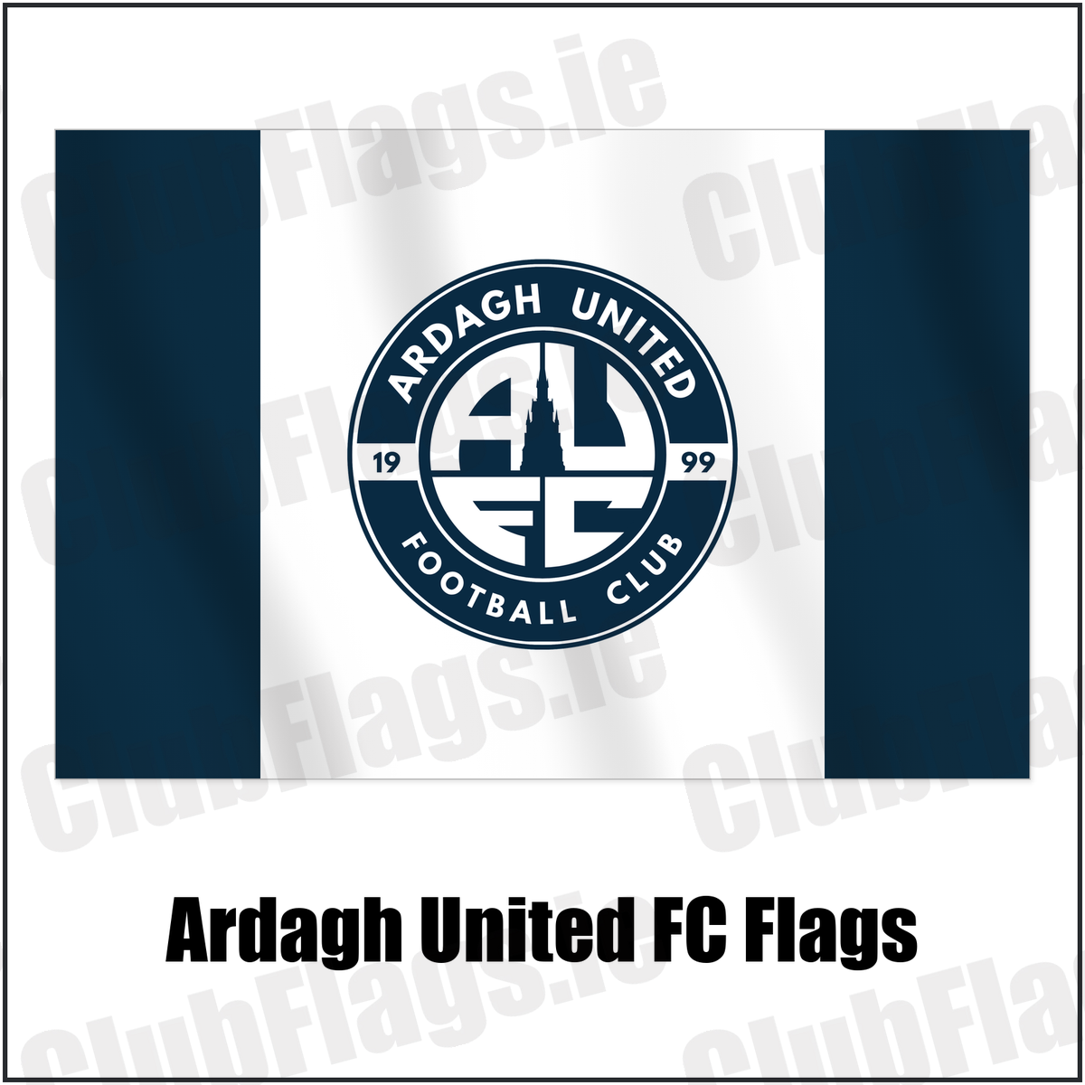 Ardagh United FC Flags with the club crest and colours, Longford Football - ClubFlags.ie