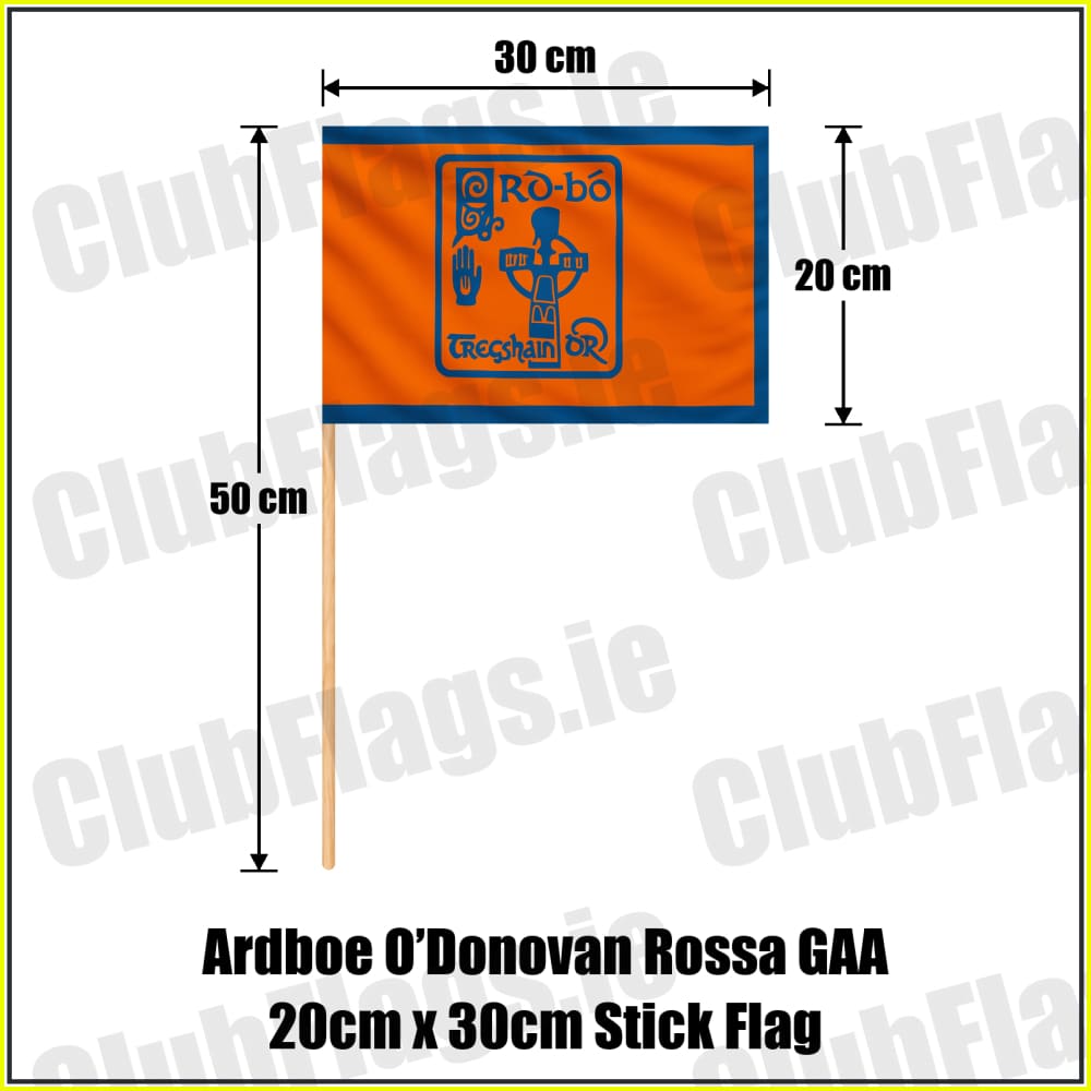 Ardboe O’Donovan Rossa GAA 20cm x 30cm Stick Flag - ClubFlags.ie