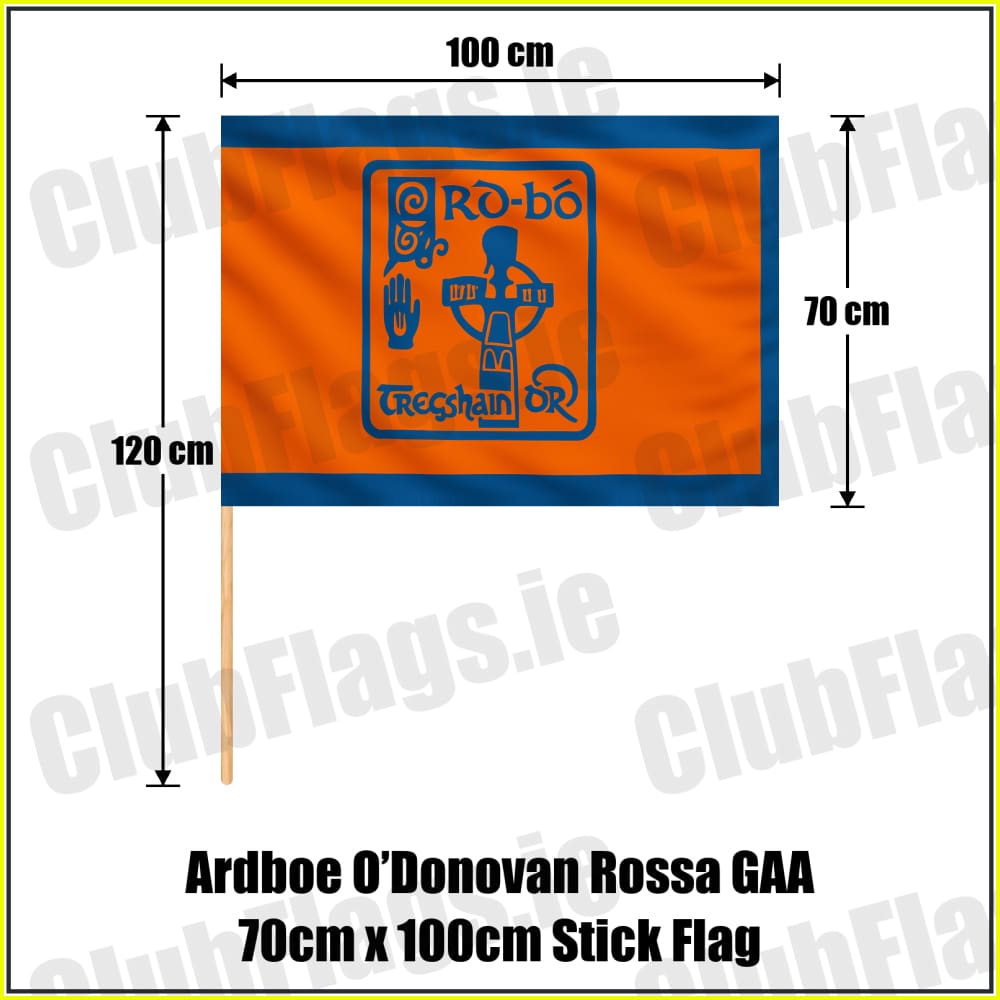 Ardboe O’Donovan Rossa GAA 70cm x 100cm Stick Flag - ClubFlags.ie