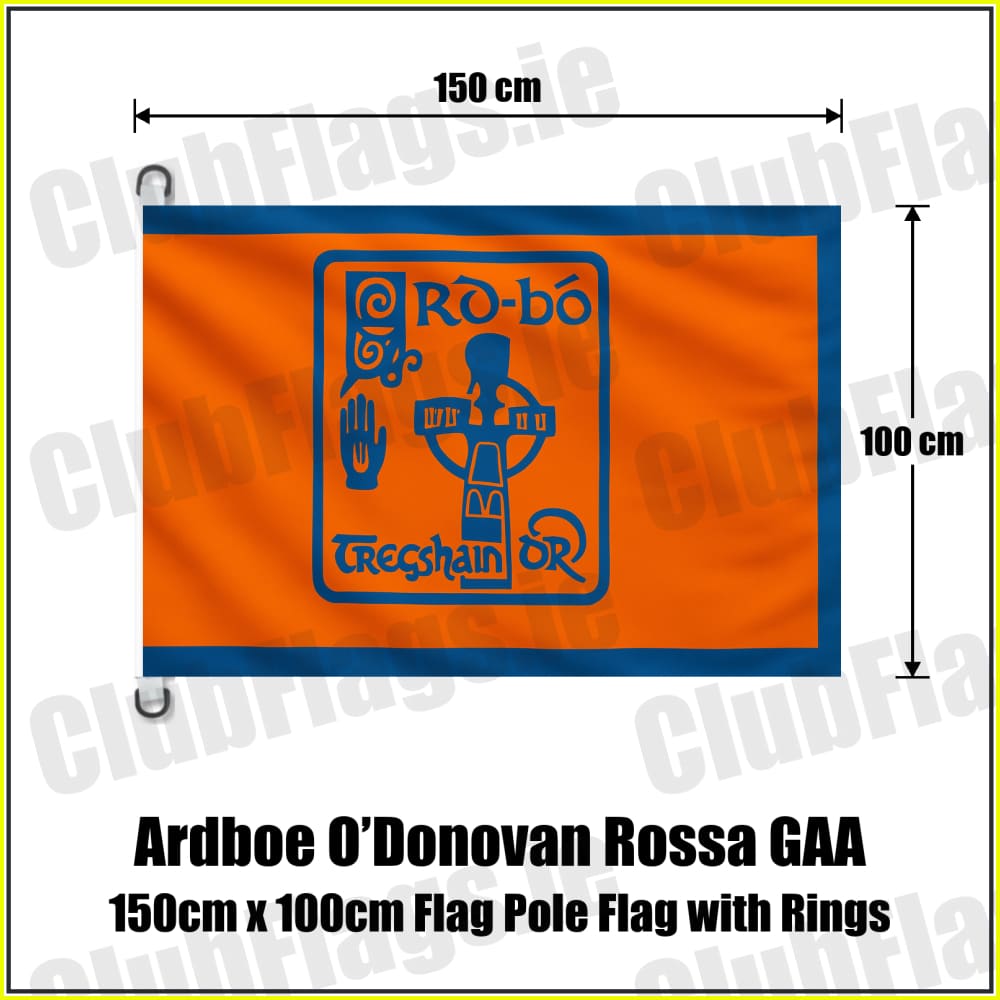 Ardboe O’Donovan Rossa GAA 150cm x 100cm Flag Pole Flag with Rings - ClubFlags.ie