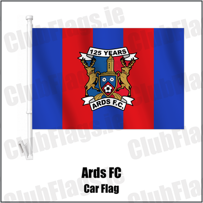Ards FC Car Flag with the verified club crest and colours, Down Football - ClubFlags.ie