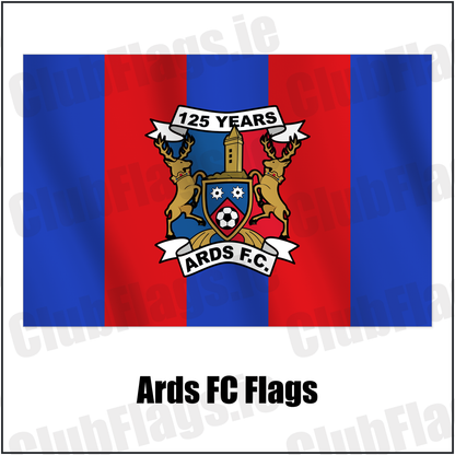 Ards FC Flags with the verified club crest and colours, Down Football - ClubFlags.ie