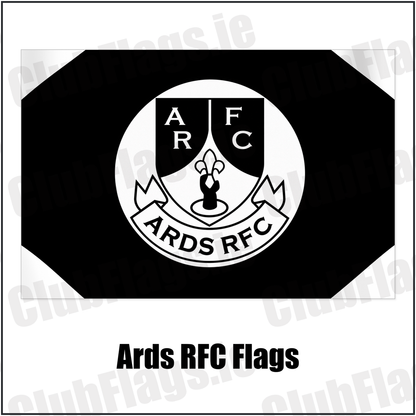 Ards RFC Flags with the club crest and colours, Down Rugby - ClubFlags.ie