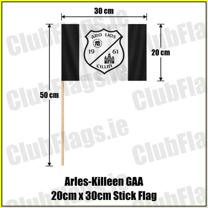 Arles-Killeen GAA 20cm x 30cm Stick Flag - ClubFlags.ie
