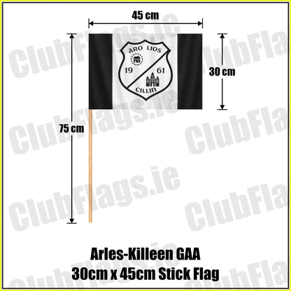 Arles-Killeen GAA 30cm x 45cm Stick Flag - ClubFlags.ie