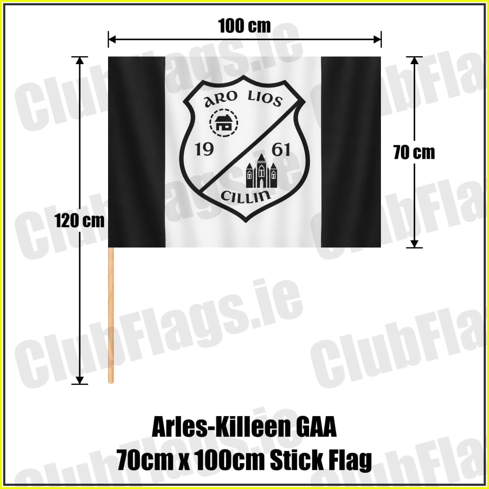 Arles-Killeen GAA 70cm x 100cm Stick Flag - ClubFlags.ie