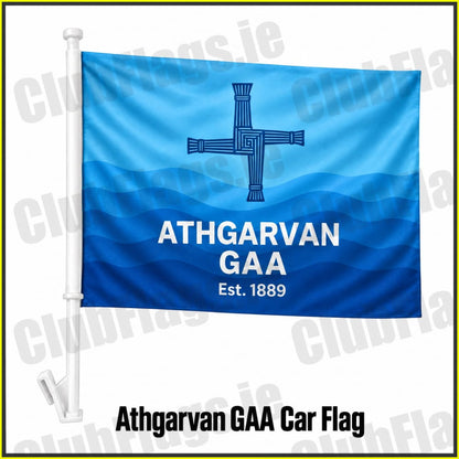 Athgarvan GAA Car Flag - Window Clip Club Flag