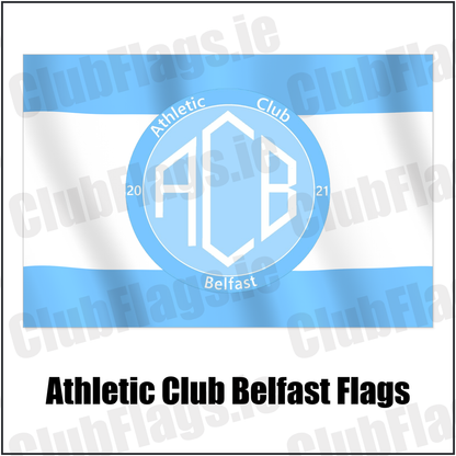 Athletic Club Belfast Flags with the club crest and colours, Antrim Football - ClubFlags.ie
