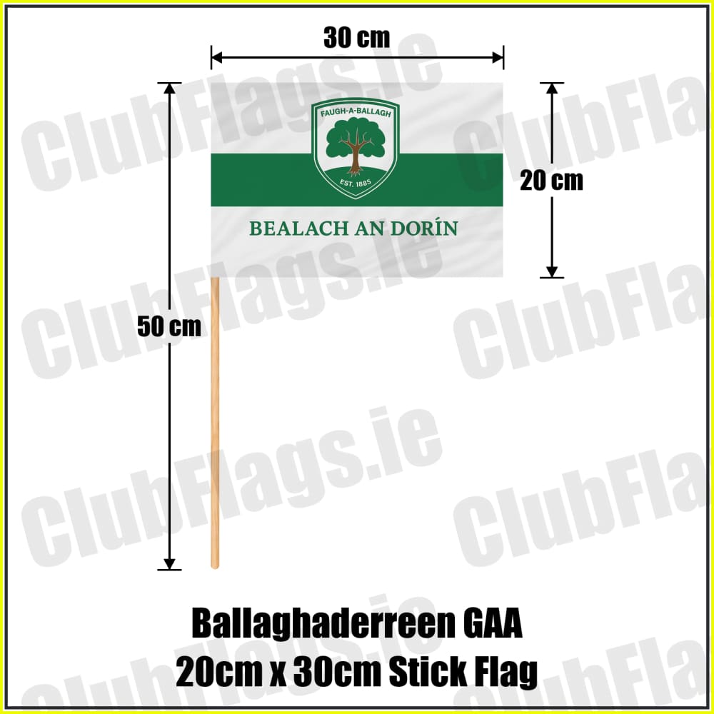 Ballaghaderreen GAA 20cm x 30cm Stick Flag - ClubFlags.ie