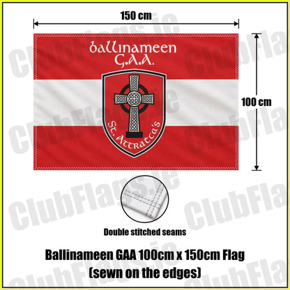 Ballinameen GAA 100cm x 150cm Flag (sewn on the edges) - ClubFlags.ie
